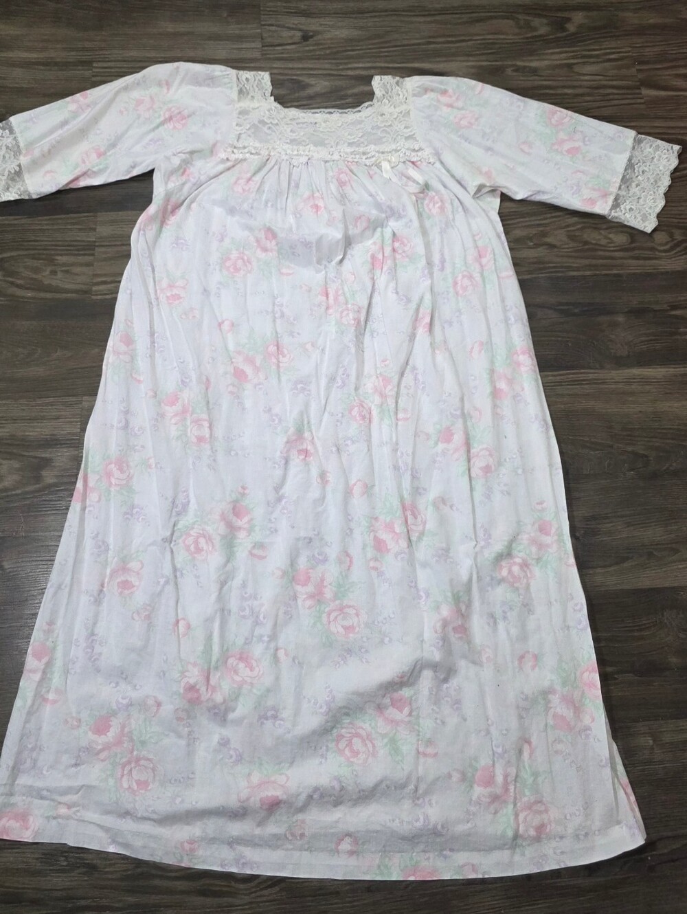 Christian Dior Women's Floral Print Nightgown Sleep Loungwear